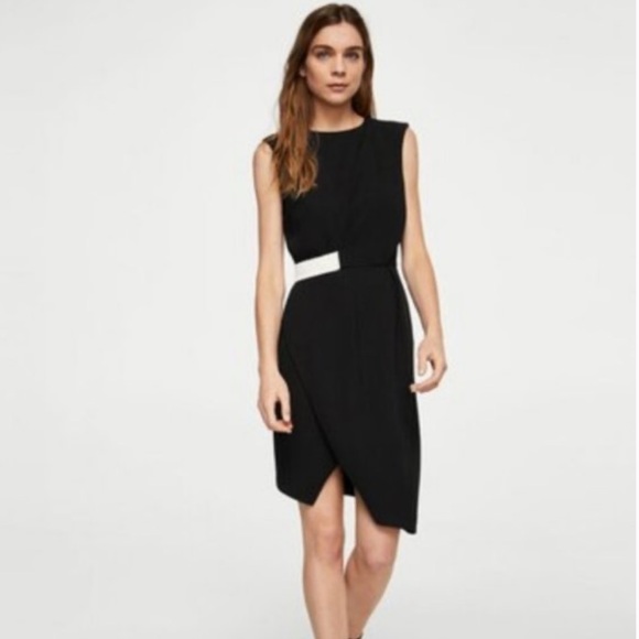 Mango Contrast Waist Dress - Picture 2 of 5